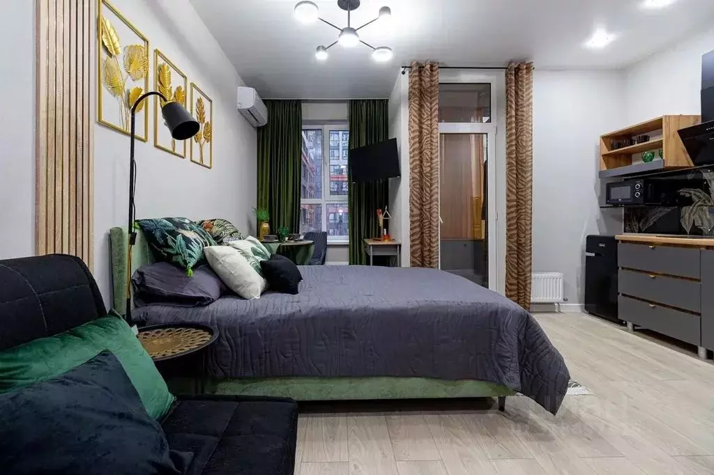 Студия Краснодарский край, Краснодар ул. Наставников, 12к1 (27.0 м) - Фото 1