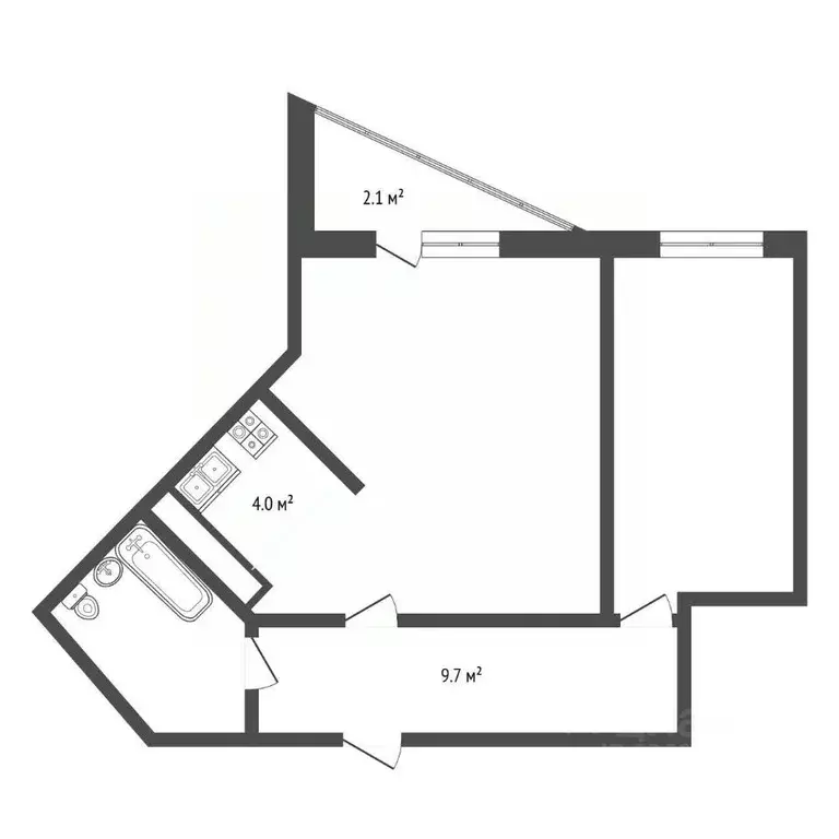 2-к кв. Московская область, Истра Рабочая ул., 1А (57.6 м) - Фото 2