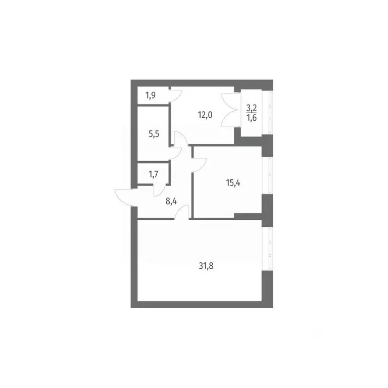 2-к кв. Санкт-Петербург ул. Академика Константинова, 1к1 (78.3 м) - Фото 0