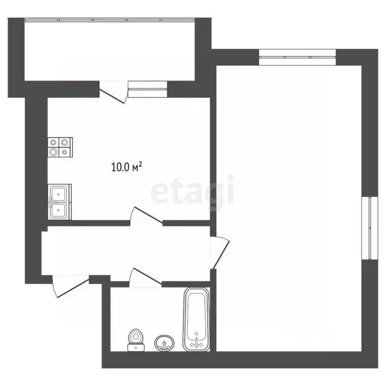 1-к кв. Костромская область, Кострома ул. Свердлова, 118А (40.0 м) - Фото 2