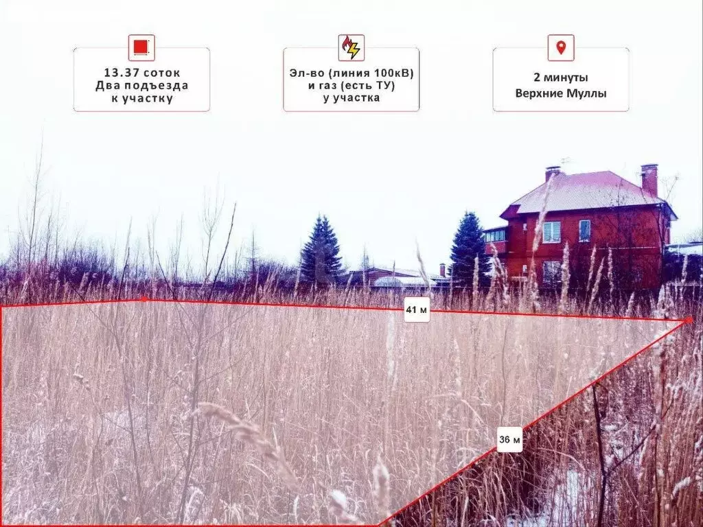 Участок в деревня Кондратово, Дачная улица (13.37 м) - Фото 2