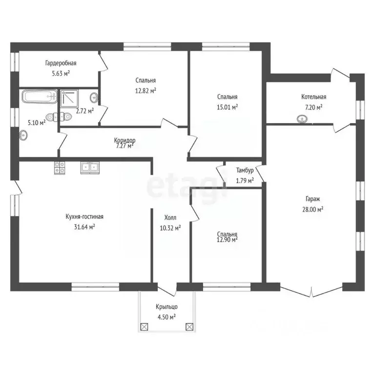 Дом в Тюменская область, Тюмень Меридиан СНТ,  (140 м) - Фото 2