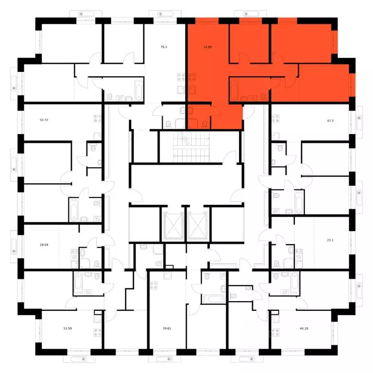 3-к кв. Бурятия, Улан-Удэ ул. Шмидта (74.89 м) - Фото 2