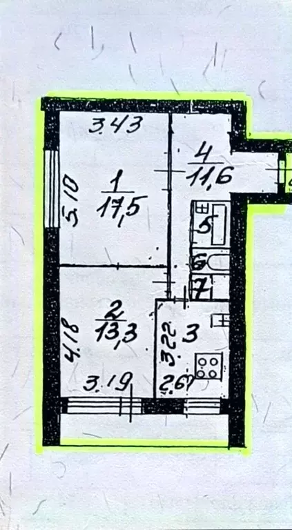 2-к кв. санкт-петербург ул. вавиловых, 17к1 (54.4 м) - Фото 1