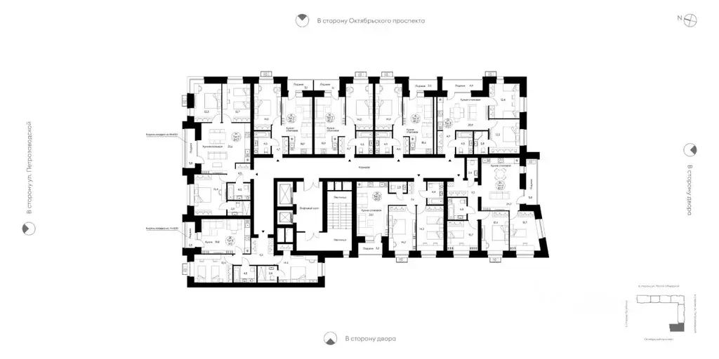 2-к кв. Коми, Сыктывкар Октябрьский просп., 139 (67.1 м) - Фото 2