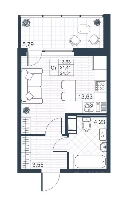 Студия Ленинградская область, Коммунар г. Гатчинский муниципальный ... - Фото 1