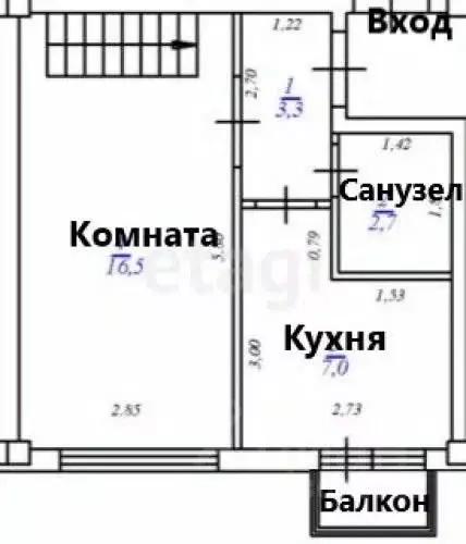 2-к кв. Сахалинская область, Южно-Сахалинск Большая Елань п/р, пер. ... - Фото 1