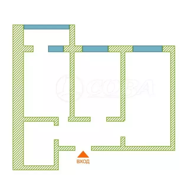 2-комнатная квартира: Тюмень, улица Червишевский Тракт, 47к1 (52 м) - Фото 1
