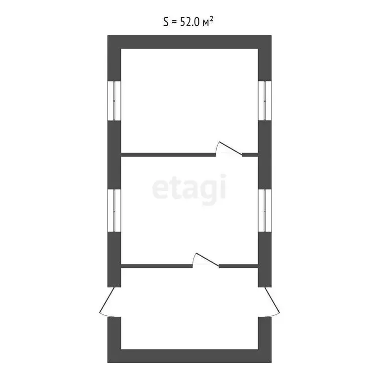 Дом в Симферополь, переулок Шаталова (52 м) - Фото 2