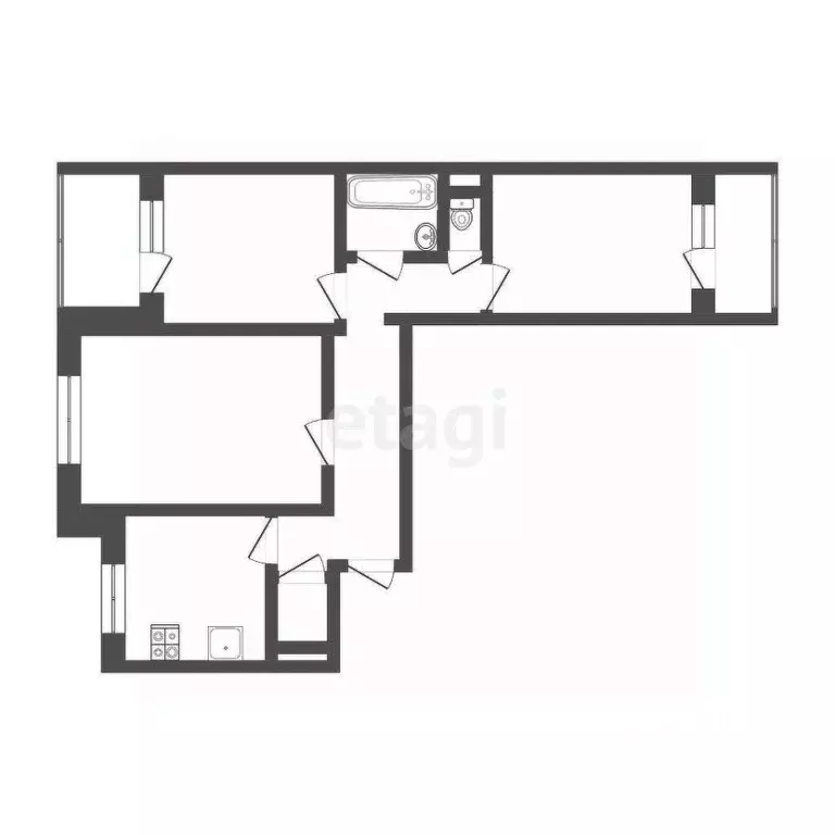 3-к кв. Мордовия, Саранск ул. Н. Эркая, 26 (64.0 м) - Фото 1