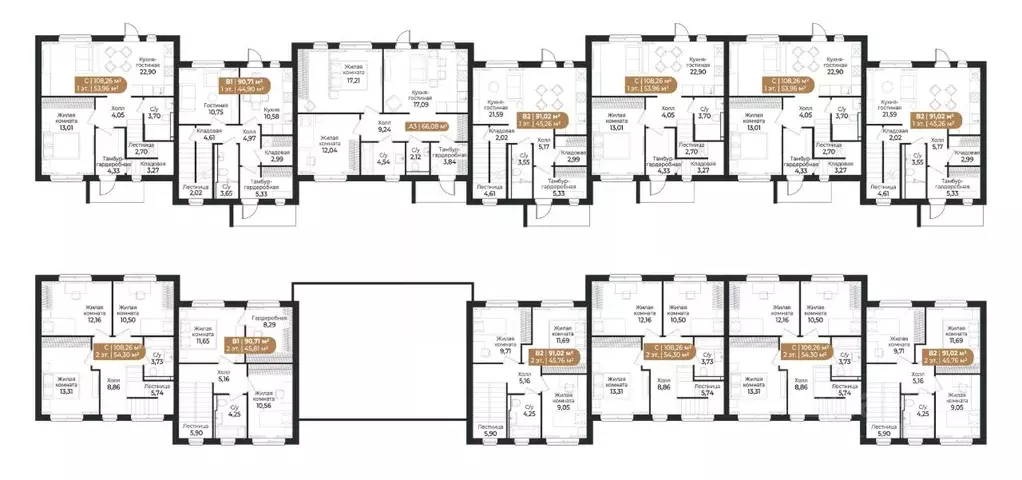 Таунхаус в Ленинградская область, Всеволожск ш. Южное (91 м) - Фото 1
