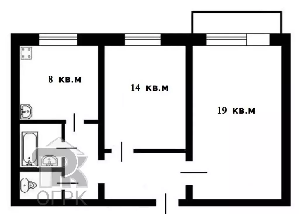 2-к кв. Орловская область, Мценск ул. Машиностроителей, 5 (50.6 м) - Фото 0