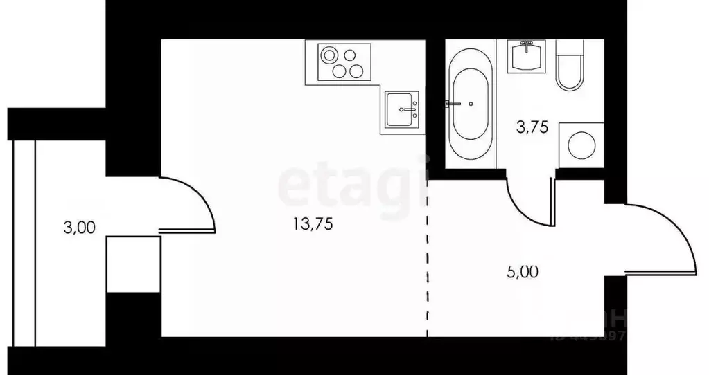 Студия Смоленская область, Смоленск ш. Киевское, 10 (24.0 м) - Фото 1