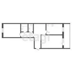 2-комнатная квартира: Тюмень, улица Мира, 57 (65 м) - Фото 1