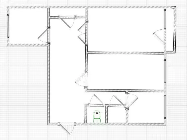 3-комнатная квартира: Буй, улица Октябрьской Революции, 17 (59 м) - Фото 1