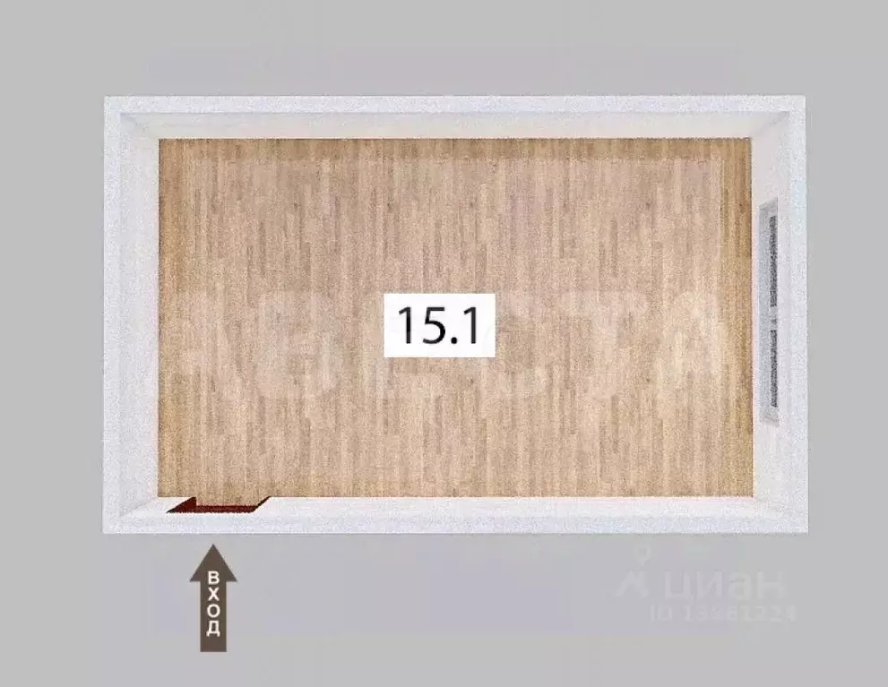 Комната Омская область, Омск ул. Свободы, 43 (15.1 м) - Фото 2