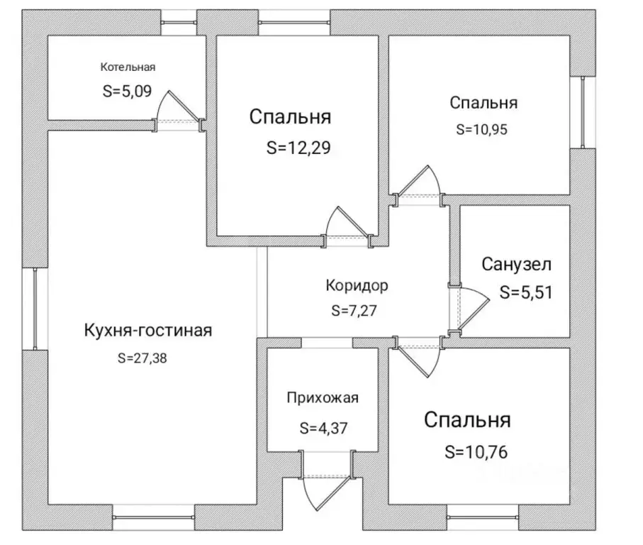 Коттедж в Тюменская область, Тюменский район, д. Якуши ул. Х. ... - Фото 1