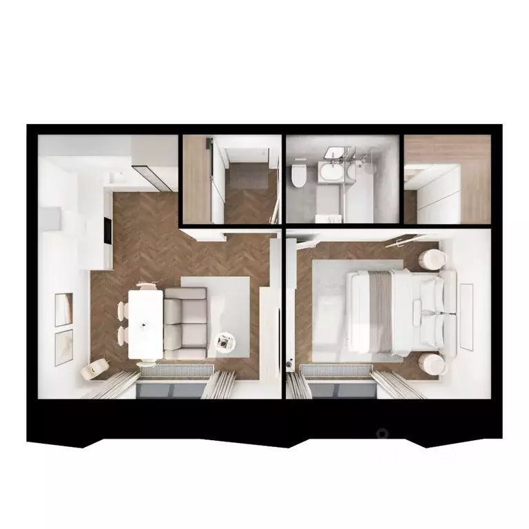 1-к кв. Татарстан, Казань Ботаническая 3 жилой комплекс, 2 (43.8 м) - Фото 2