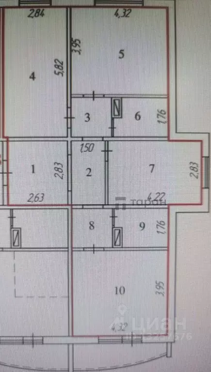 3-к кв. Челябинская область, Челябинск ул. Маршала Чуйкова, 7 (88.5 м) - Фото 2