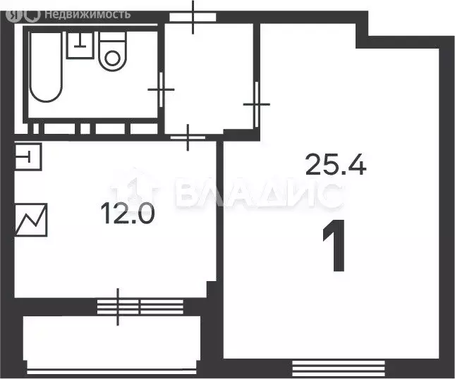 2-комнатная квартира: Москва, проезд Шелихова, 9к1 (45.6 м) - Фото 1