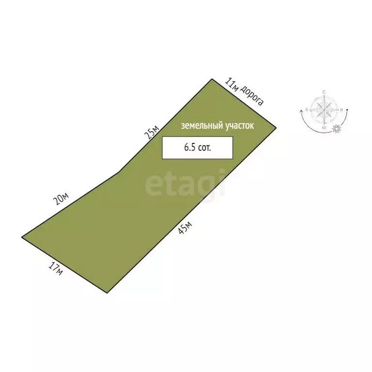 Участок в село Красная Воля, улица Володи Ульянова (6.5 м) - Фото 0