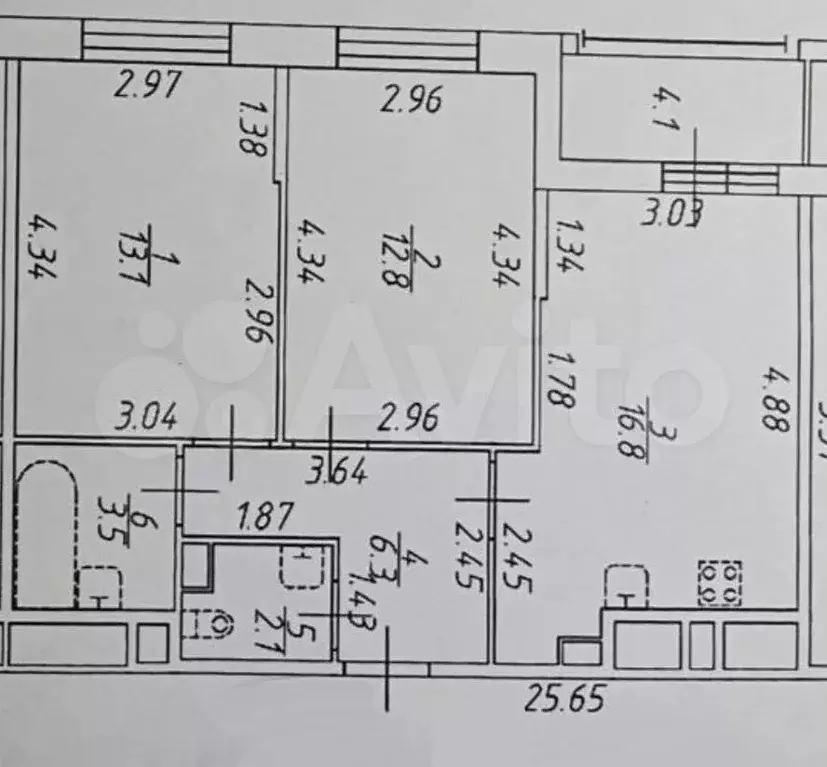 2-к. квартира, 54,6 м, 2/12 эт. - Фото 0