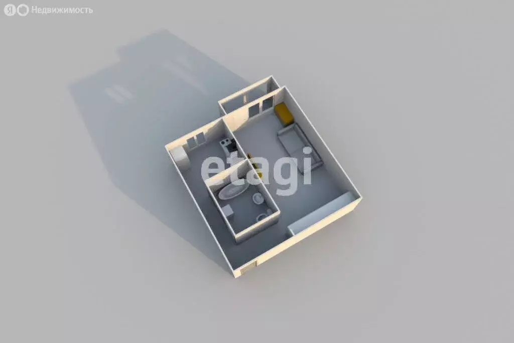 1-комнатная квартира: Долинск, Сахалинская улица, 2 (31 м) - Фото 2