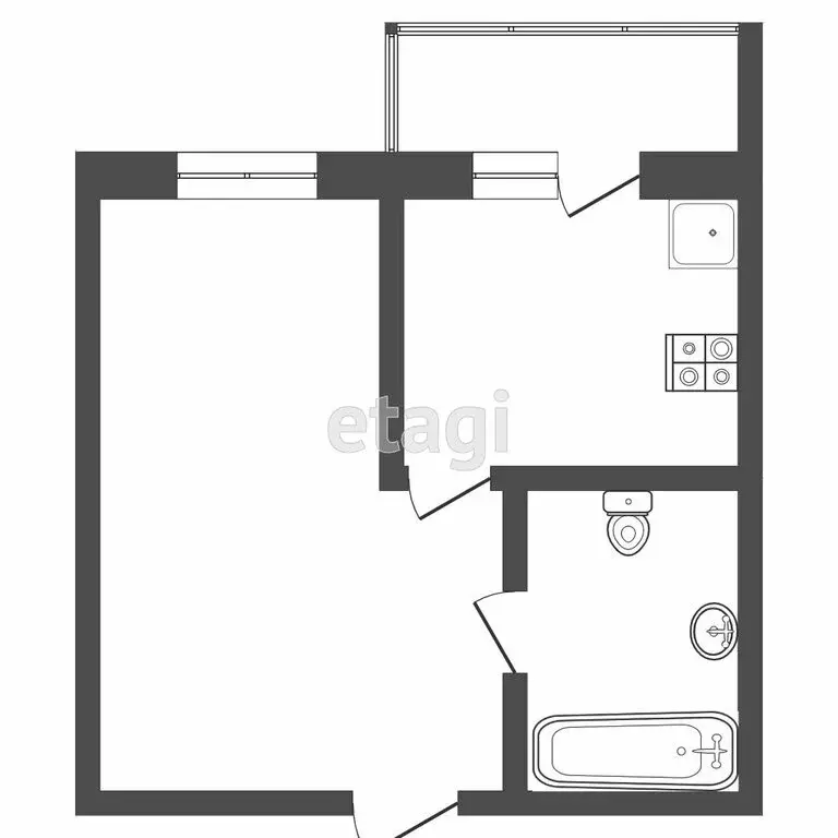 1-комнатная квартира: Дмитров, улица Космонавтов, 52 (41.8 м) - Фото 0