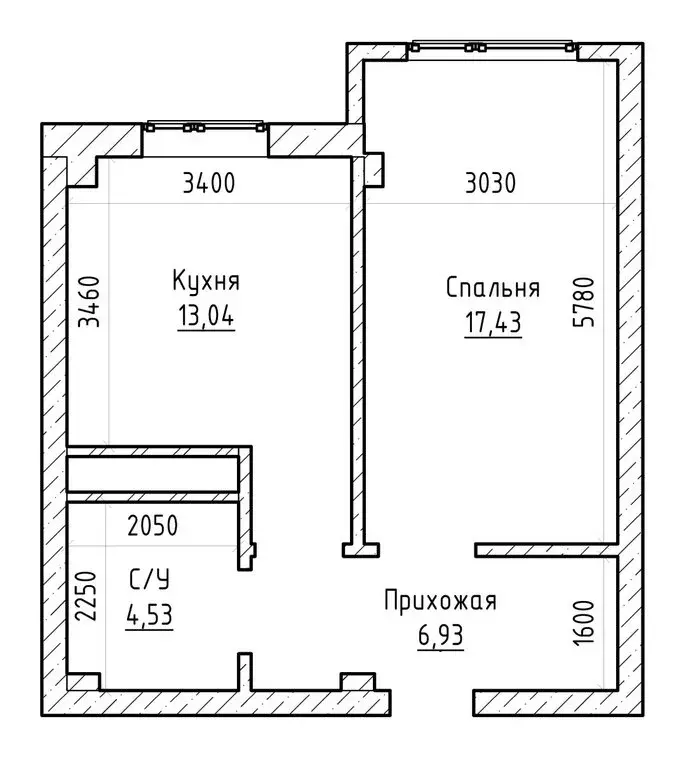 1-комнатная квартира: Нальчик, улица Мусова, 14 (43.1 м) - Фото 1