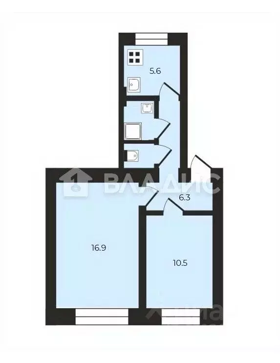 2-к кв. Санкт-Петербург Расстанная ул., 4 (43.1 м) - Фото 2