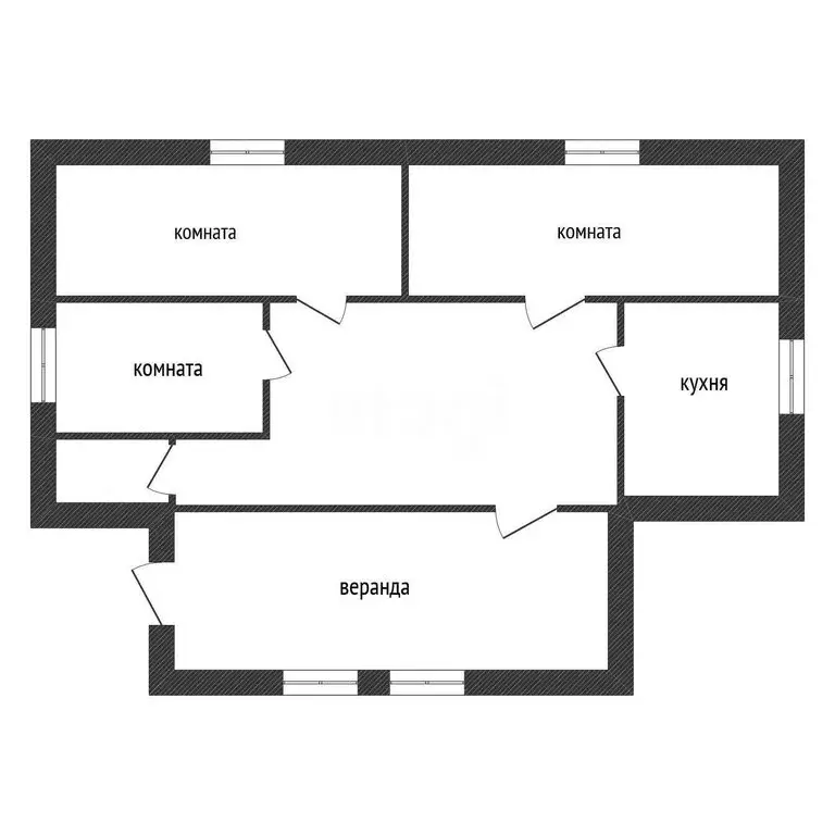 Дом в Любытинский район, рабочий посёлок Неболчи (52.9 м) - Фото 1