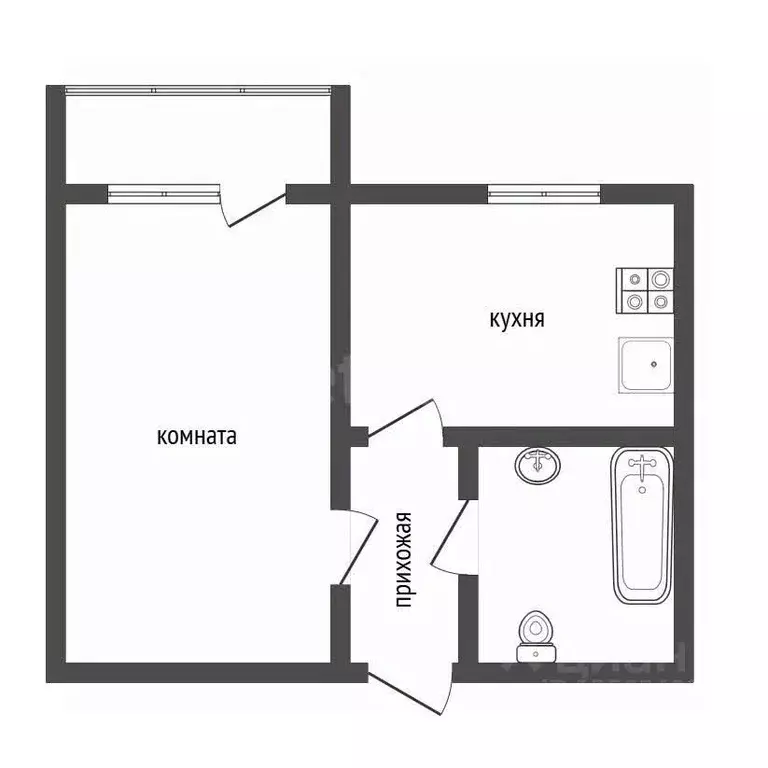 1-к кв. Воронежская область, Воронеж ул. Шидловского, 13 (34.0 м) - Фото 2