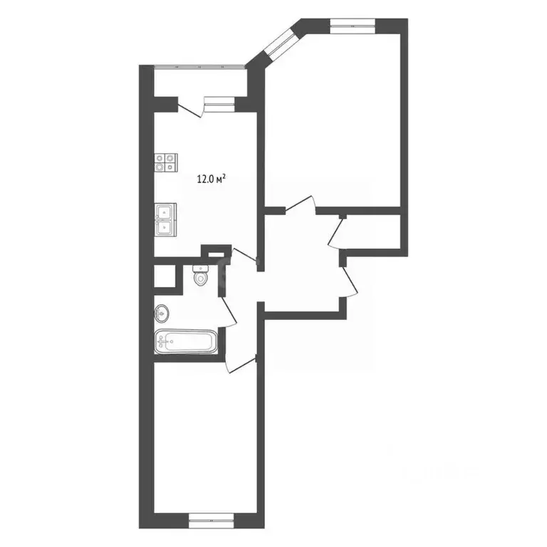 2-к кв. Московская область, Балашиха ул. Свердлова, 40 (60.3 м) - Фото 1
