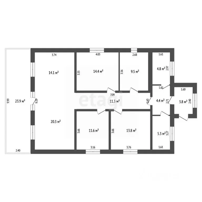 Дом в Самарская область, Ставропольский район, с. Ягодное пер. ... - Фото 1