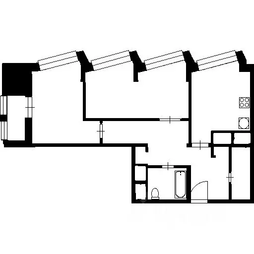 2-к кв. Москва Красногвардейский бул., 15С2 (71.0 м) - Фото 2