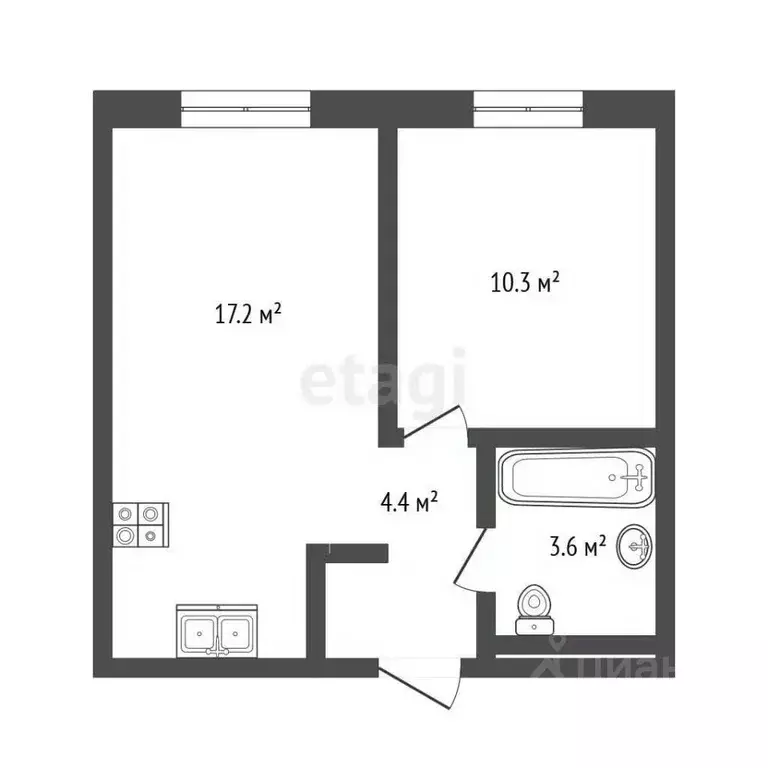 1-к кв. Москва Люблинская ул., 78к2 (35.4 м) - Фото 2