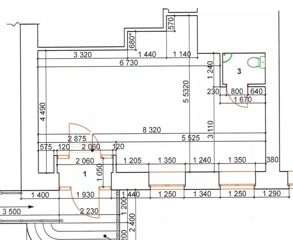 Торговая площадь в Московская область, Подольск Октябрьский просп., 3 ... - Фото 2