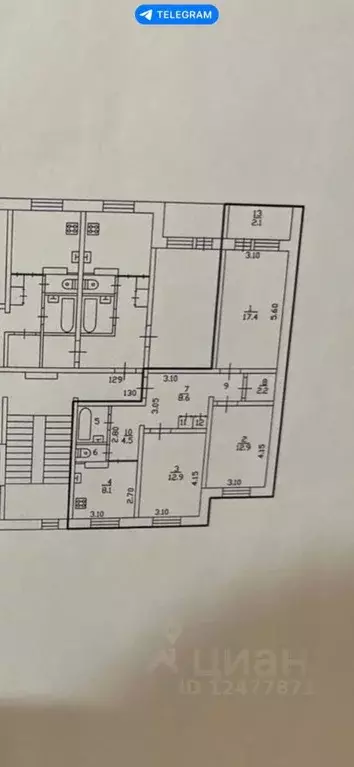 3-к кв. Ленинградская область, Луга просп. Володарского, 38 (73.5 м) - Фото 2