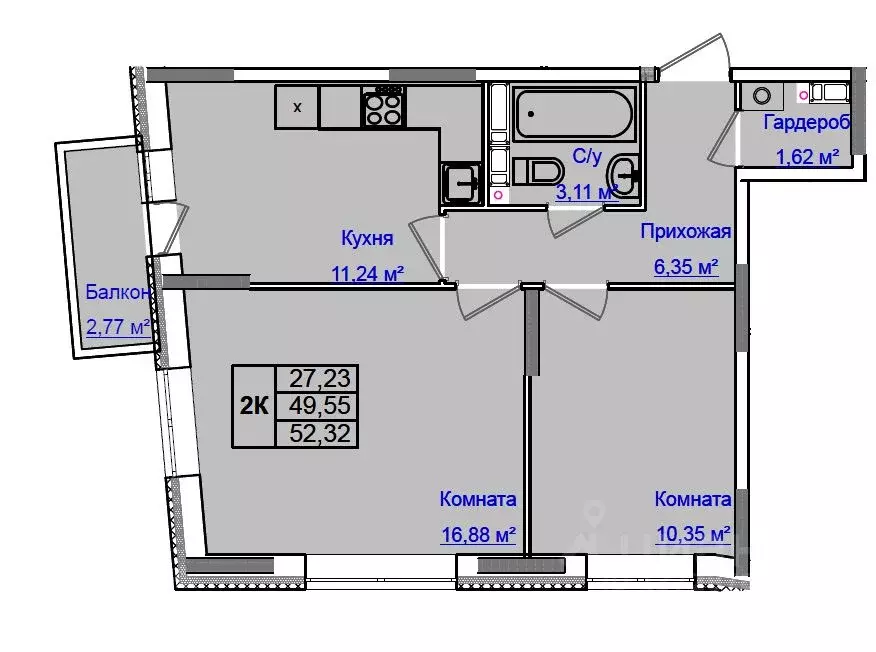 2-к кв. Ульяновская область, Ульяновск Новый Город мкр, 17-й кв-л, На ... - Фото 0