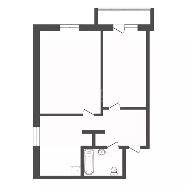 2-к кв. Иркутская область, Иркутск Канская ул., 22 (42.0 м) - Фото 2