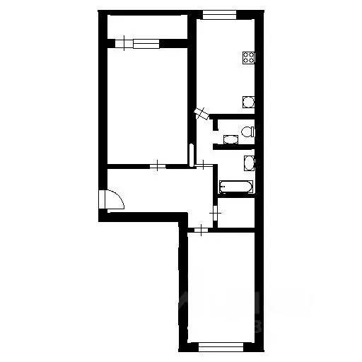 2-к кв. Новосибирская область, Новосибирск ул. Кирова, 27/3 (80.0 м) - Фото 1