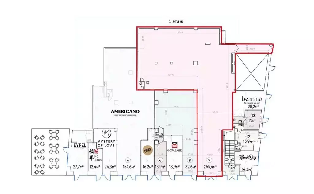 Помещение свободного назначения в Москва Новослободская ул., 19С1 (265 ... - Фото 2