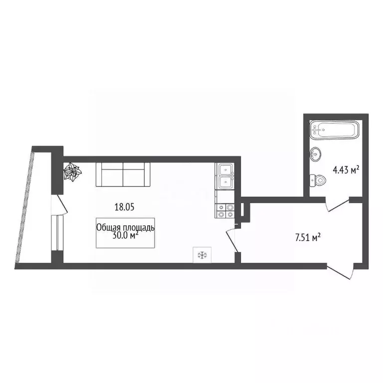Студия Новосибирская область, Новосибирск ул. Дуси Ковальчук, 378А ... - Фото 2