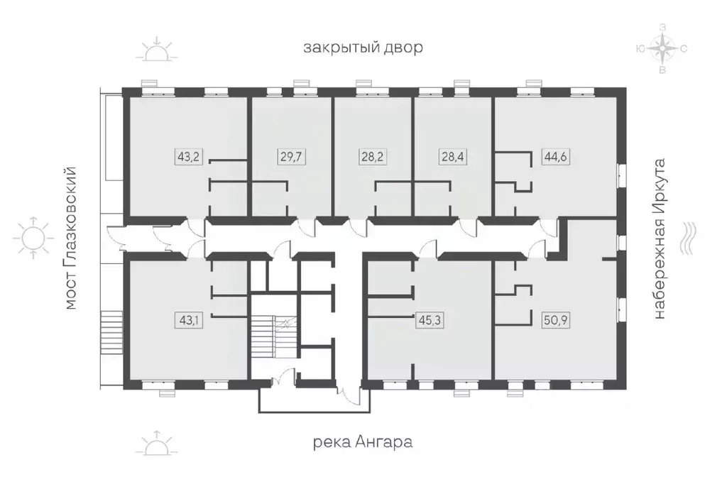 1-к кв. Иркутская область, Иркутск Затон кв-л, Затон жилой комплекс ... - Фото 2