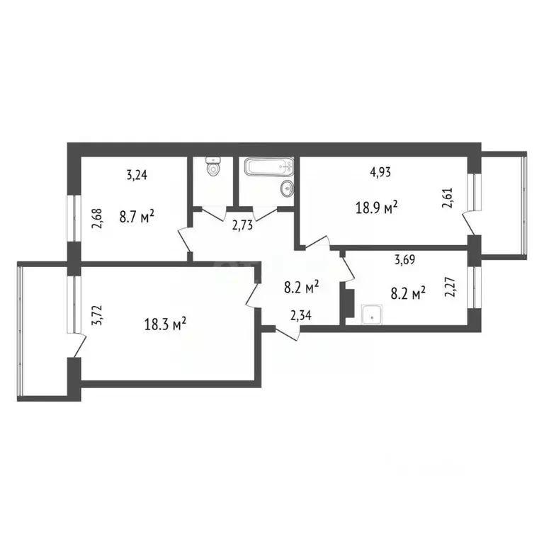 3-к кв. Иркутская область, Слюдянский район, Култук рп ул. 2-я ... - Фото 2