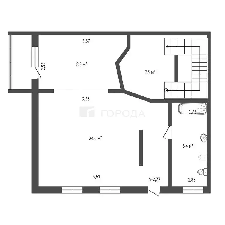6-комнатная квартира: Барнаул, улица Никитина, 83 (216 м) - Фото 1