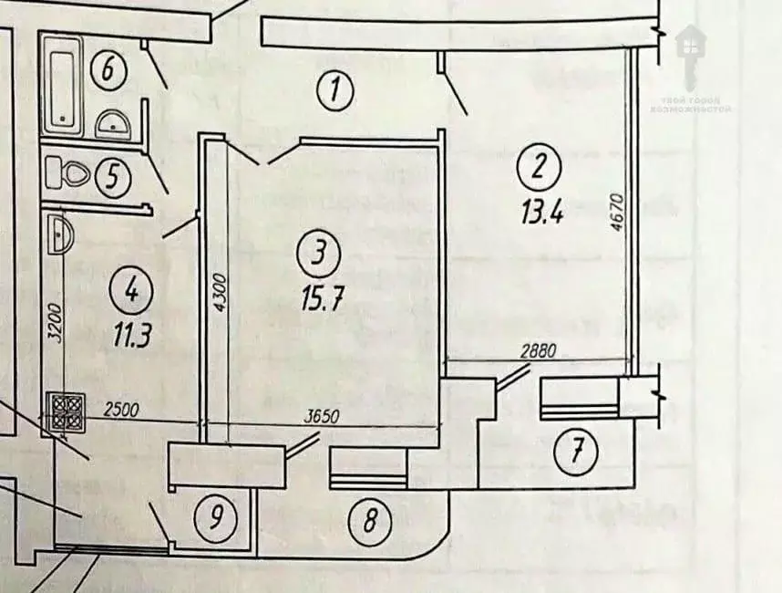 2-к кв. Омская область, Омск ул. Красный Путь, 18 (52.4 м) - Фото 2