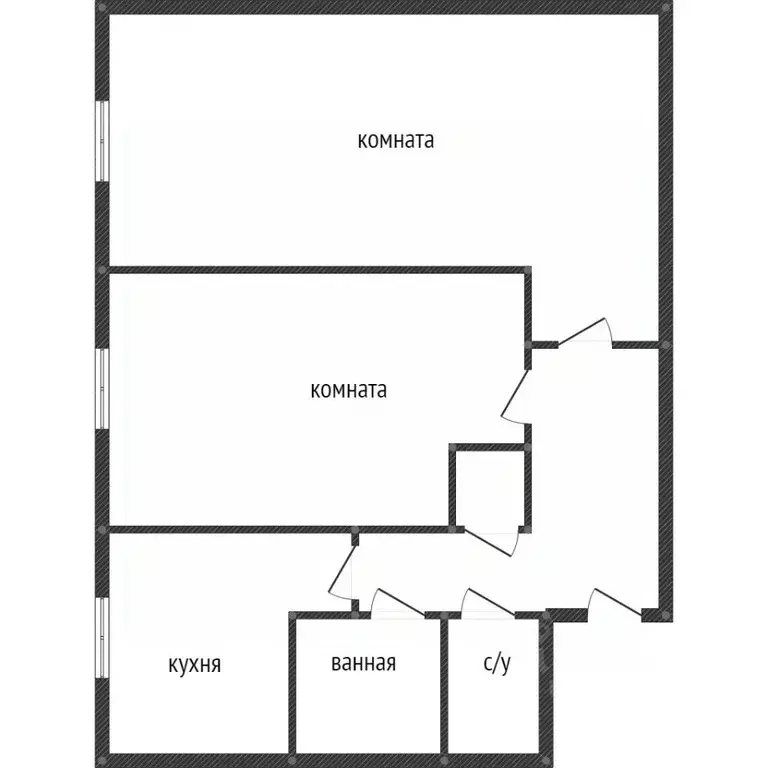2-к кв. Пермский край, Пермь ул. Папанинцев, 10 (42.3 м) - Фото 1