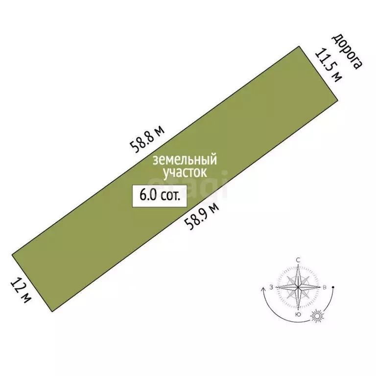 Участок в Саха (Якутия), Якутск Загородный кв-л, ул. 1-я Даркылахская ... - Фото 1