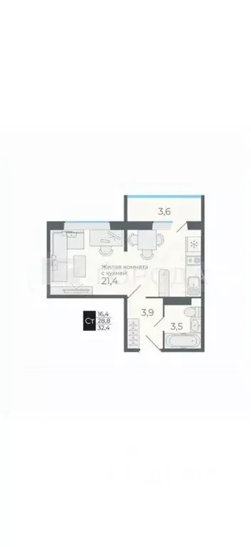 Студия Новосибирская область, Новосибирский район, Станционный ... - Фото 2